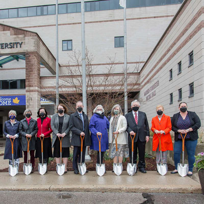 Dignitaries and donors celebrate groundbreaking of Laurier’s new Savvas Chamberlain Music Building