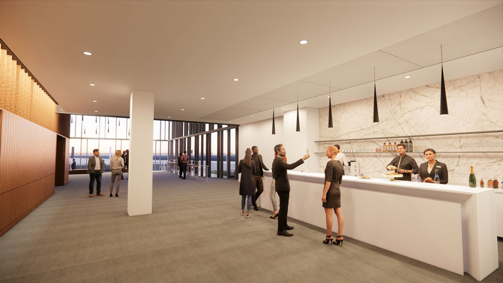 Interior lobby bar