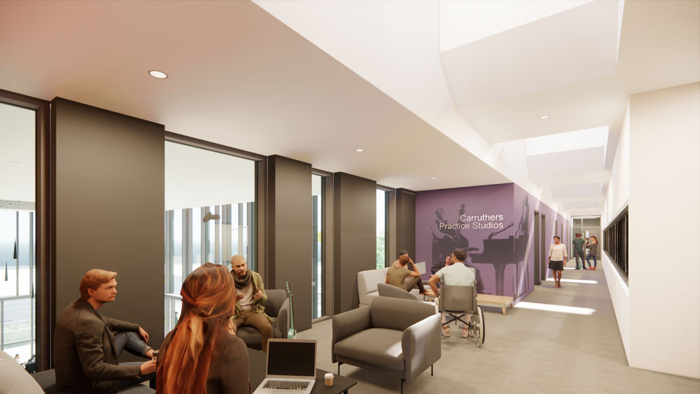 Interior Carruthers Practice Studios lounge