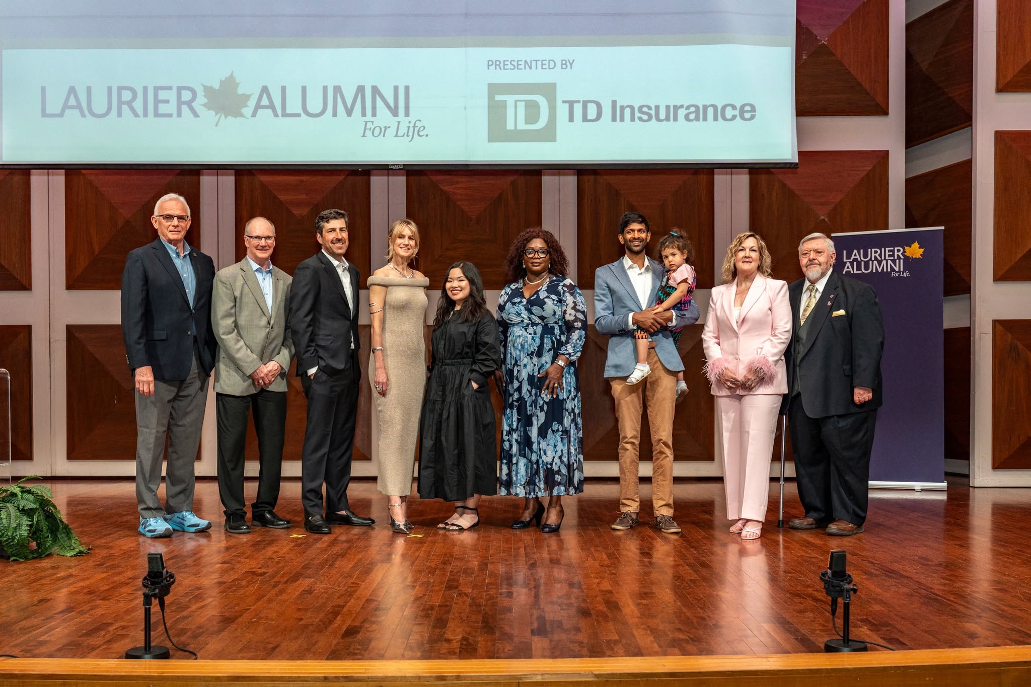 Group photo of the 2026 Laurier Philanthropy Award and alumni excellence Winners