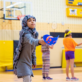 girl playing