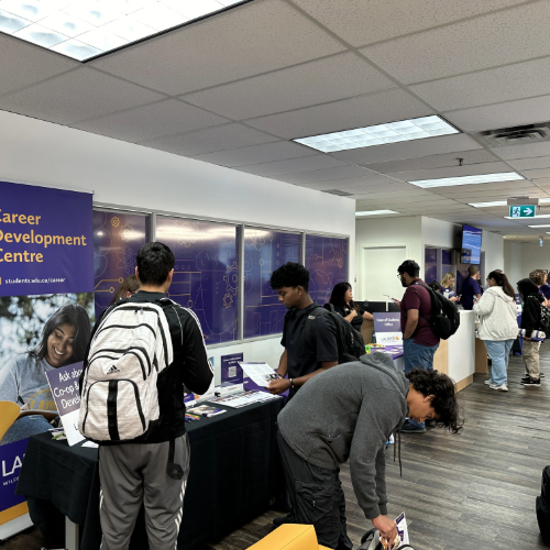 students at the inaugural day of Laurier Milton