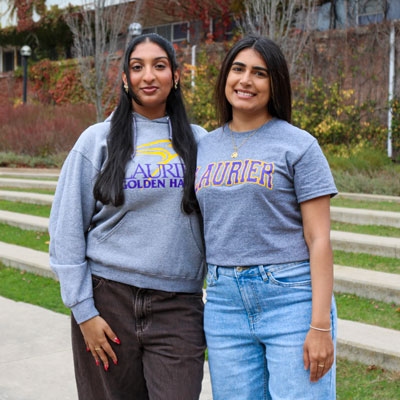Laurier students Trilochan and Rimsha