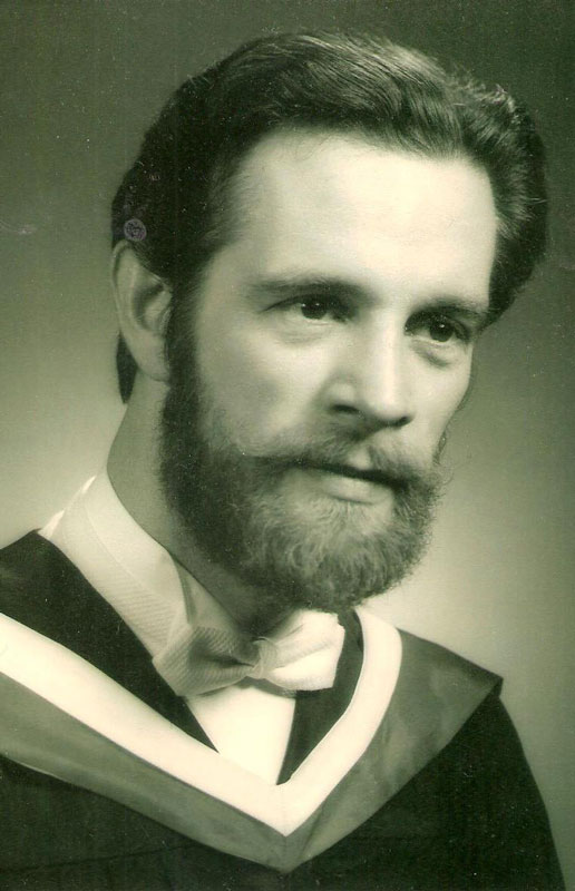 A graduation picture of a young man.